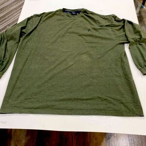 Nautica 2X army green long sleeve T-shirt